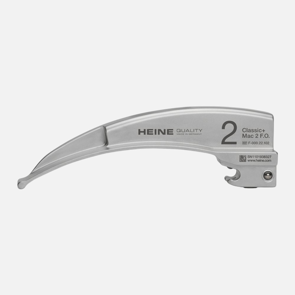 HEINE Classic+ Fiber Optic (F.O.) Laryngoscope Blade Macintosh 2