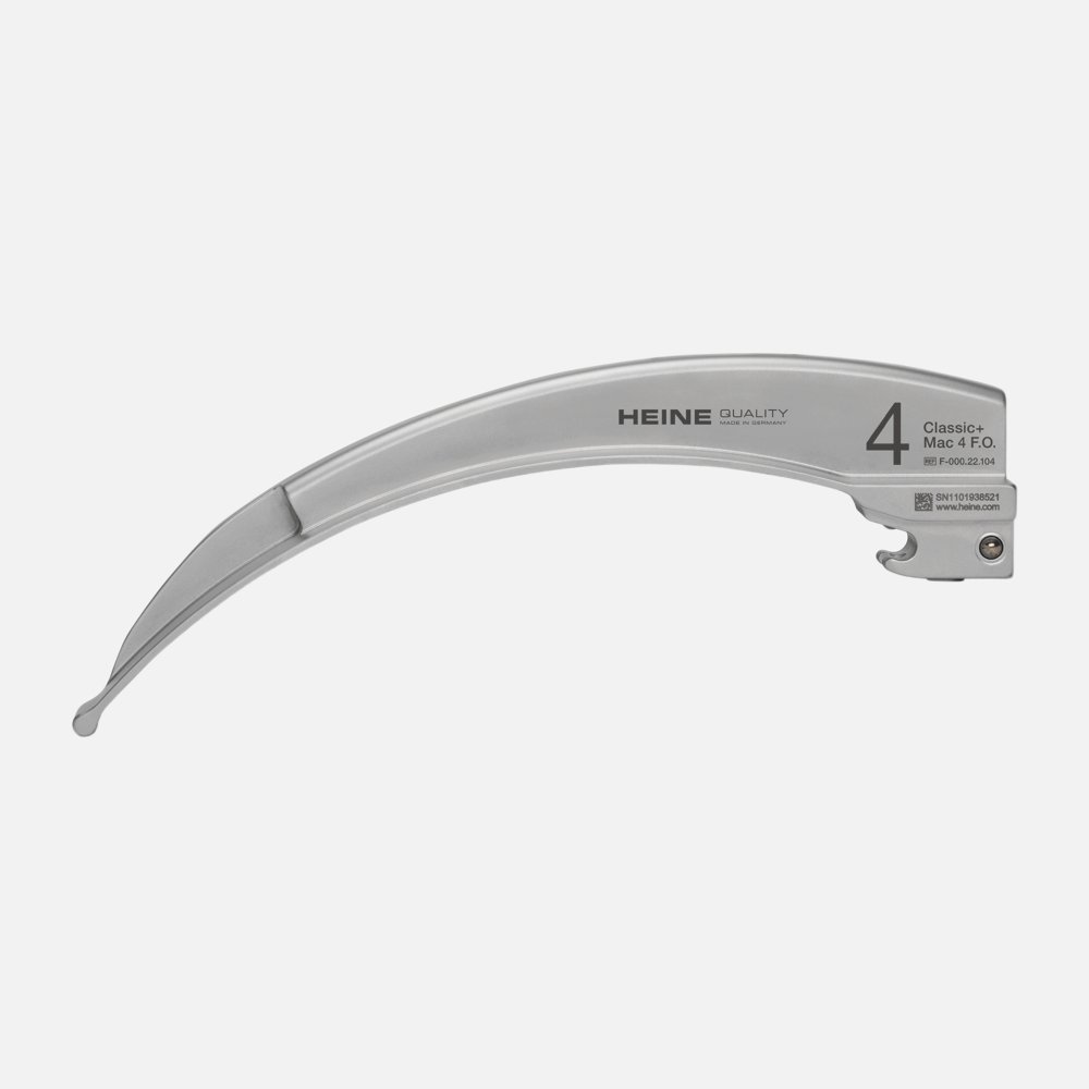 HEINE Classic+ Fiber Optic (F.O.) Laryngoscope Blade Macintosh 4