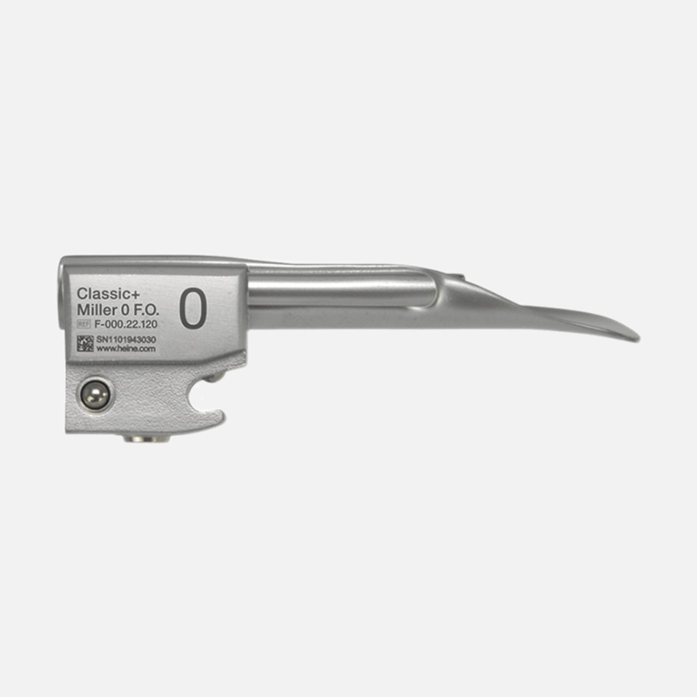 HEINE Classic+ Fiber Optic (F.O.) Laryngoscope Blade MILLER 0