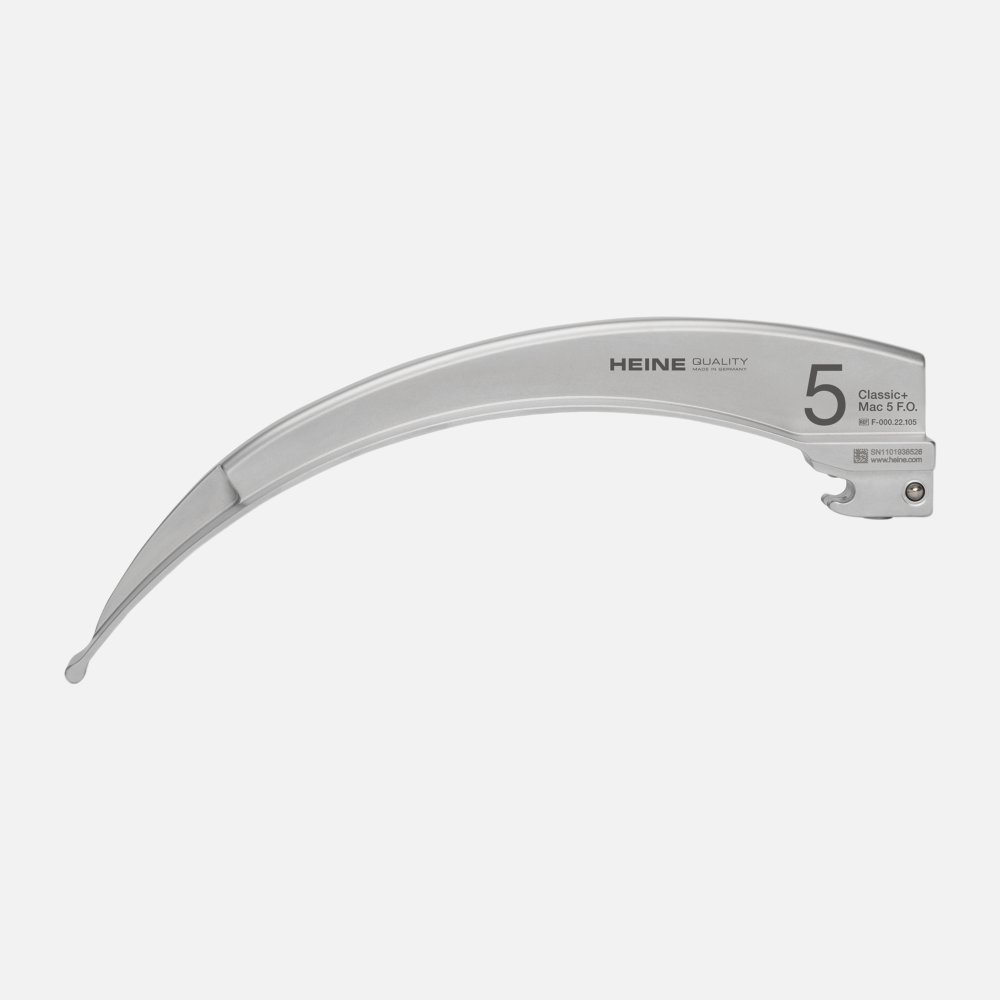 HEINE Classic+ Fiber Optic (F.O.) Laryngoscope Blade Macintosh 5