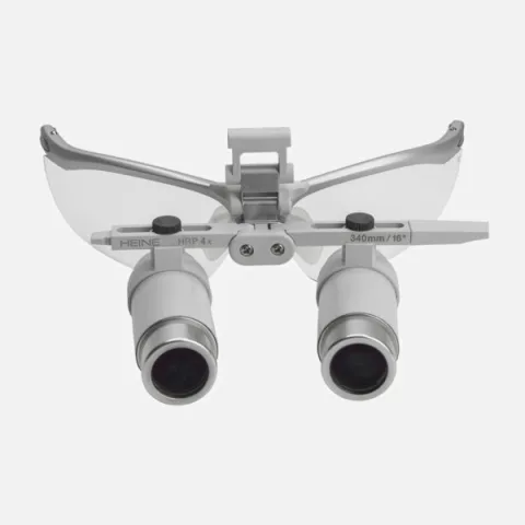 Upgrade kit with HEINE HRP 4x / 340 mm binocular loupe for ML4 LED headlight with S-GUARD protection