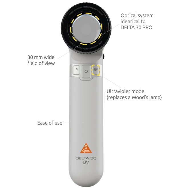 Das neue HEINE DELTA 30 UV Dermatoskop