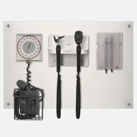 HEINE EN 200 Diagnostic Center with BETA 400 F.O. LED Otoscope 3.5 V, BETA 200 Direct LED Ophthalmoscope 3.5 V, GAMMA XXL LF-WB Sphygmomanometer and Specula