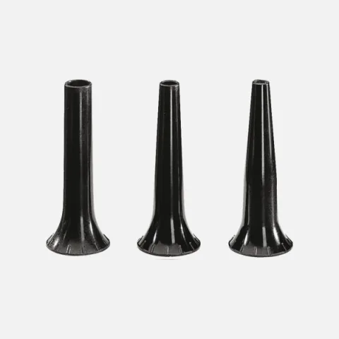 HEINE SANALON S reusable specula for BETA 200 VET and BETA 100 VET otoscopes with adapter. 1 set = 3 reusable specula