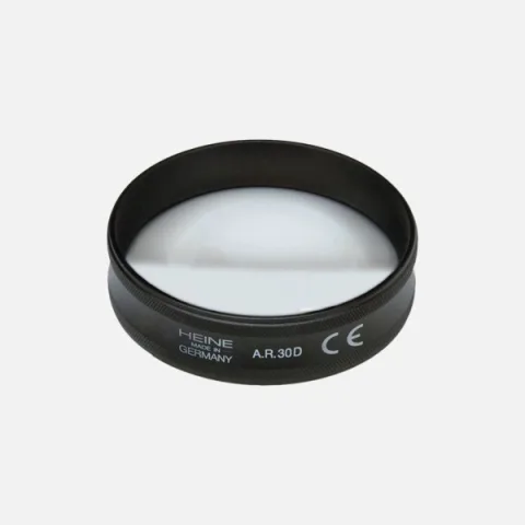 Aspherical ophthalmoscopic lens HEINE A.R. 30 diopter, 46 mm diameter, without case