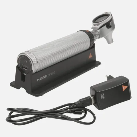 HEINE BETA 200 LED VET F.O. otoscope 3.5V, rechargeable handle BETA4 USB