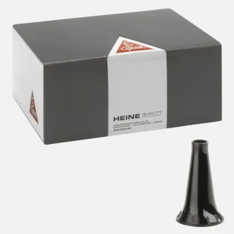HEINE reusable ear specula Ø 5 mm for otoscopes. Package of 50 pcs.