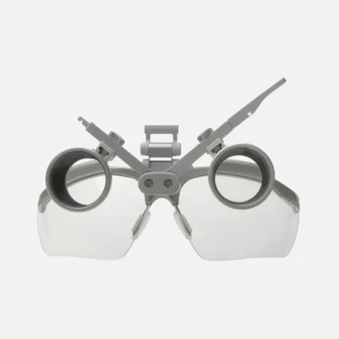 Upgrade kit with HEINE HR 2.5x / 420 mm binocular loupe for ML4 LED headlight with S-GUARD protection