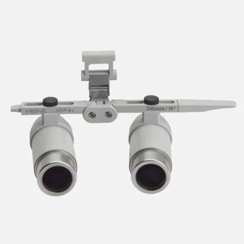 Upgrade kit with HEINE HRP 6x / 340 mm binocular loupe for ML4 LED headlight without S-GUARD protection