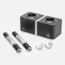 Set: HEINE mini NT desktop charger, 2 NiMH 2Z batteries, 2 lower modules for mini 3000 handles