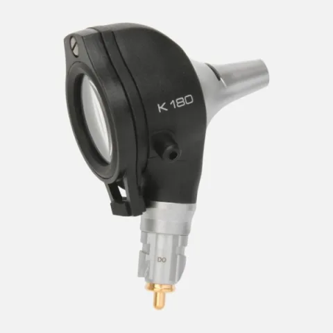 HEINE K 180 F.O. XHL 3.5 V otoscope head, reusable ear specula