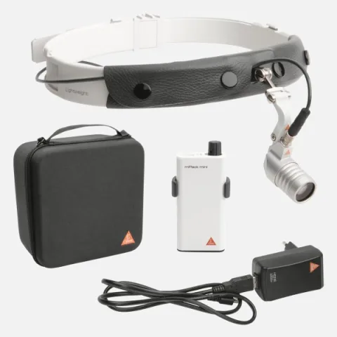 HEINE MicroLight2 headlight on Lightweight headband