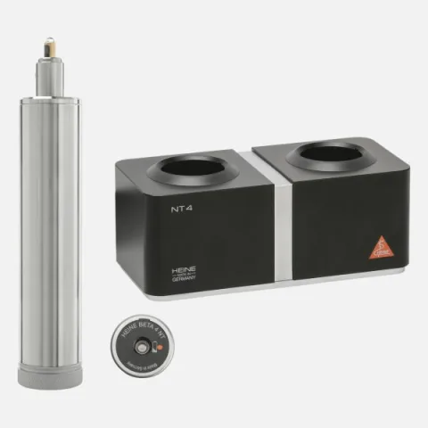 Internal module HEINE Standard F.O.4 NT with XHL 3.5V Li-ion illumination, Standard F.O. lower module and NT4 desktop charger