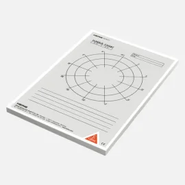 Fundus charts. Pad of 50 sheets.