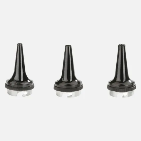 Set of HEINE reusable ear specula Ø 3.5, 4.5, 5.5 mm for otoscopes