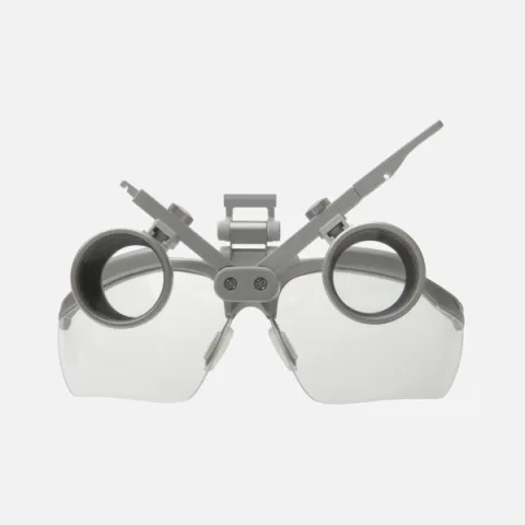 Upgrade kit with HEINE HR 2.5x / 520 mm binocular loupe for ML4 LED headlight with S-GUARD protection