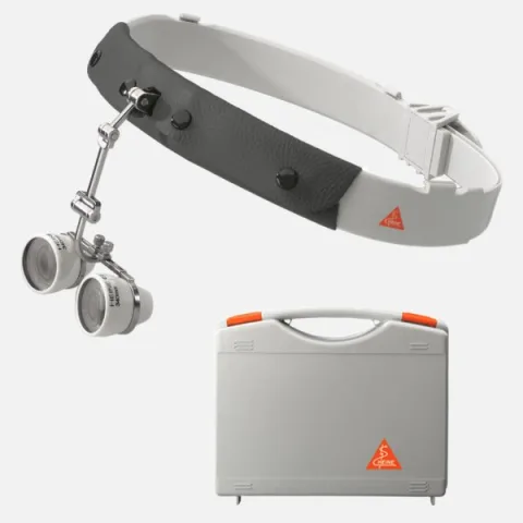 HEINE C2.3K binocular loupe on headband
