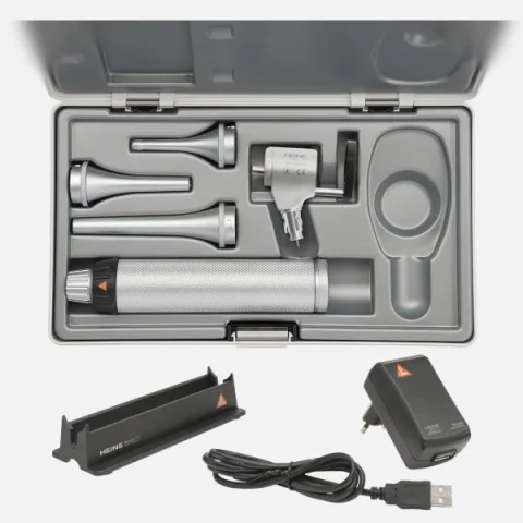HEINE G100 LED slit illumination head 3.5V, rechargeable handle BETA4 USB, case
