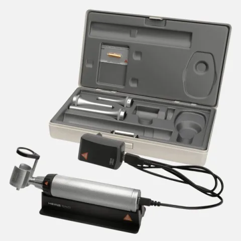 HEINE G100 XHL 3.5 V slit illumination head, rechargeable handle BETA4 USB, case