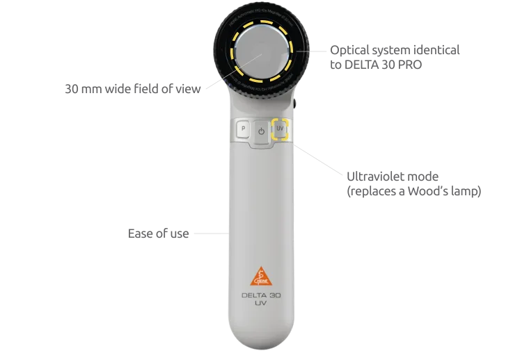 Das neue HEINE DELTA 30 UV Dermatoskop