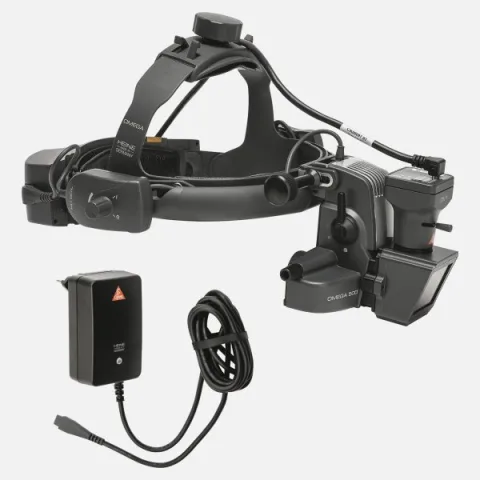 HEINE Omega 500-LED Indirect Ophthalmoscope with DV1 Digital Video Camera with Headband, USB 2.0 Cable, mPack UNPLUGGED Charging Block (LiPOL) and Power Adapter
