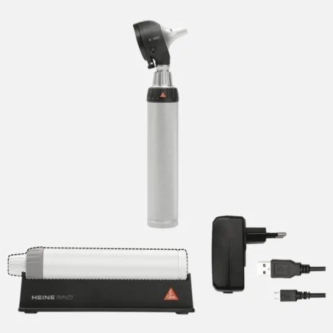 HEINE K 180 F.O. otoscope 3.5 V, rechargeable handle BETA4 USB