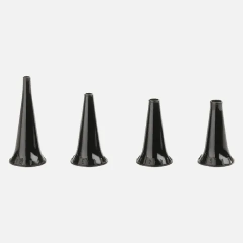 Set of HEINE reusable ear specula Ø 2.4, 3, 4, 5 mm for otoscopes