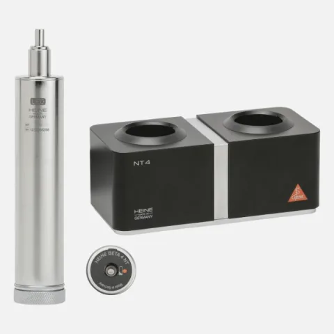 Internal module HEINE Standard F.O.4 NT with LED 3.5V Li-ion illumination, Standard F.O. lower module and NT4 desktop charger