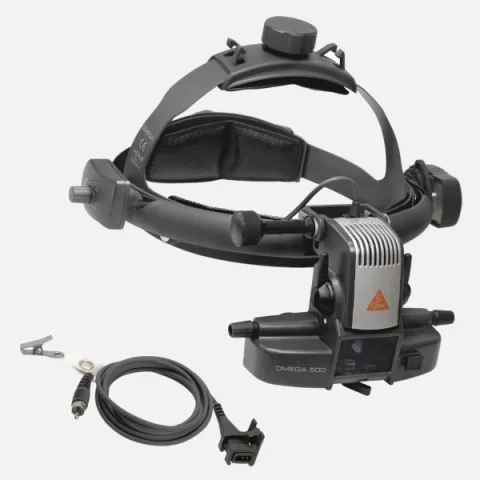 HEINE Omega 500-LED Indirect Ophthalmoscope with Headband, including HC50 Rheostat
