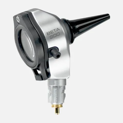 HEINE BETA 200 F.O. XHL 3.5 V otoscope head, reusable ear specula