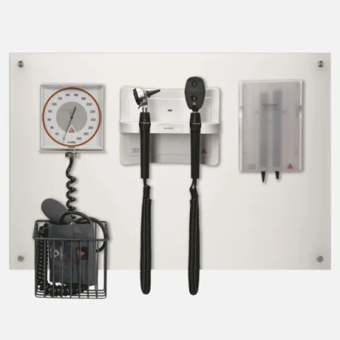HEINE EN 200 Diagnostic Center with BETA 200 F.O. LED Otoscope 3.5 V, BETA 200 Direct LED Ophthalmoscope 3.5 V, GAMMA XXL LF-WB Sphygmomanometer and Specula