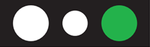 Large circle, small circle, red-free filter