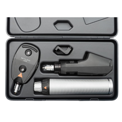 HEINE BETA 200 Direct Ophthalmoscope LED 3.5 V with BETA 200 Retinoscope LED 3.5 V, BETA 4 USB Rechargeable Handle and Hard Case