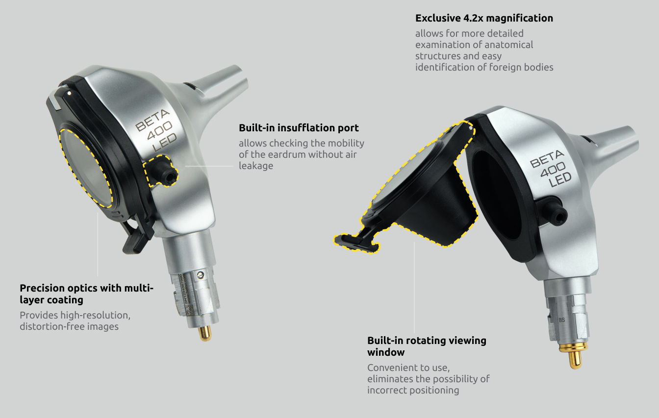 Otoscope BETA 400 LED F.O.