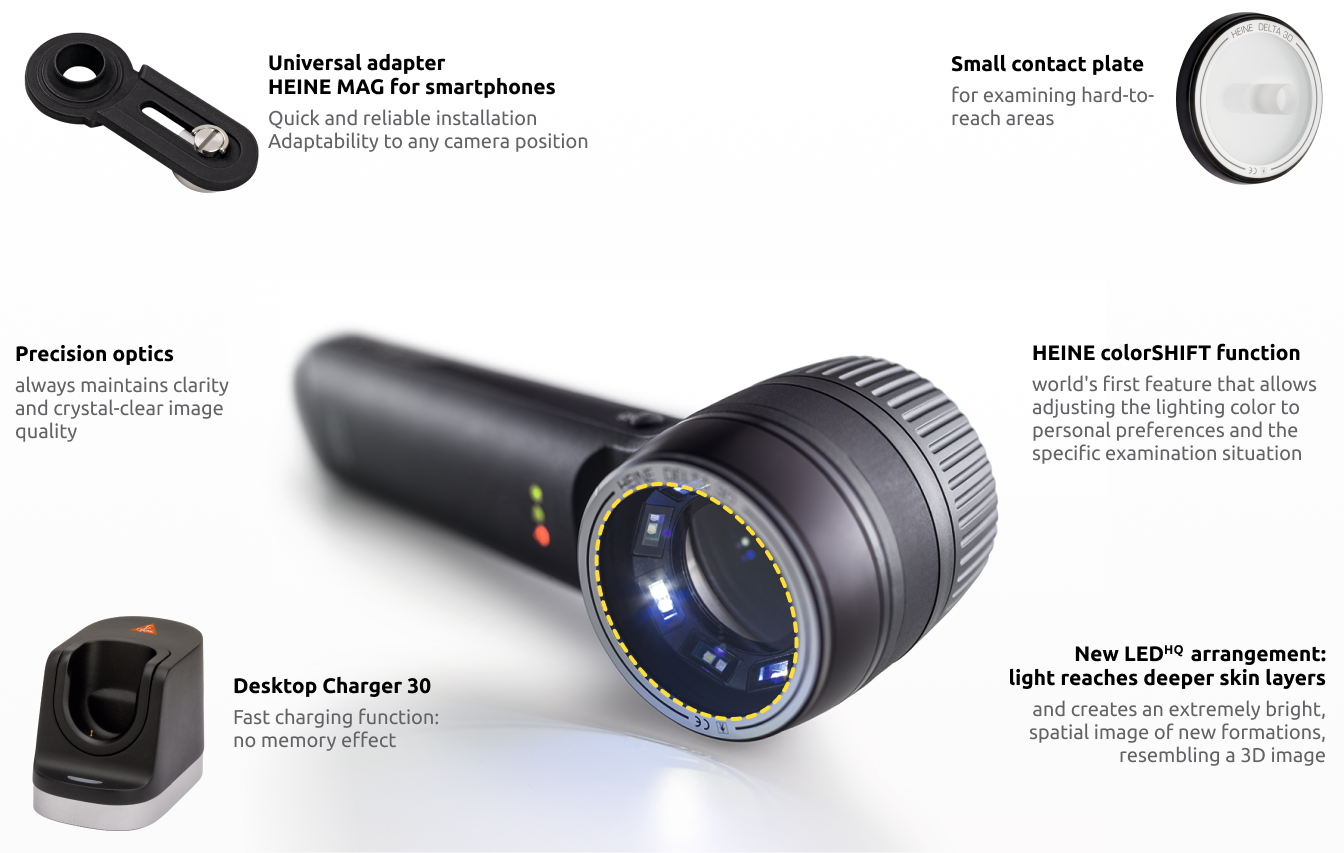 HEINE DELTA 30 PRO dermatoscope
