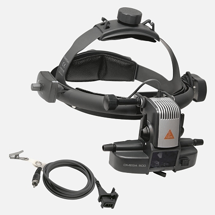 HEINE Omega 500-LED Indirect Ophthalmoscope with Headband, including HC50 Rheostat
