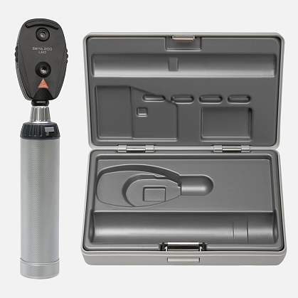 HEINE BETA 200 Direct Ophthalmoscope LED 2.5 V with Large Battery Handle and Hard Case