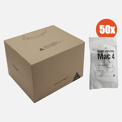 HEINE visionPRO Mac 4 disposable blades, box of 50 pcs.