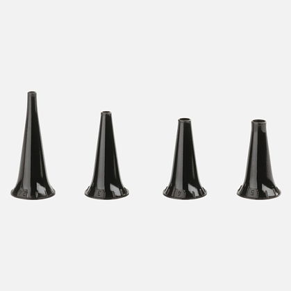 Set of HEINE reusable ear specula Ø 2.4, 3, 4, 5 mm for otoscopes