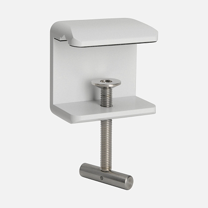 Clamp for desktop mounting of HEINE EL3 LED examination lamp to tabletop