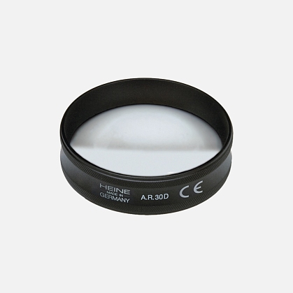 Aspherical ophthalmoscopic lens HEINE A.R. 30 diopter, 46 mm diameter, without case