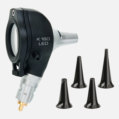 HEINE K 180 LED F.O. otoscope head 2.5V, reusable ear specula