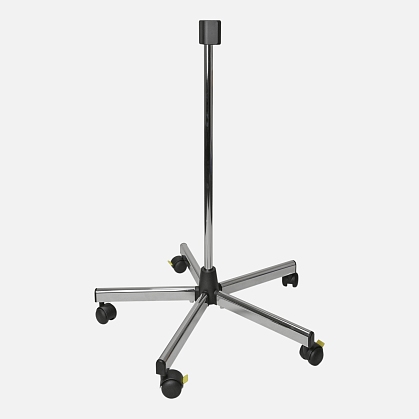 Mobile stand with metal base and mounting for EL 10 LED lamp
