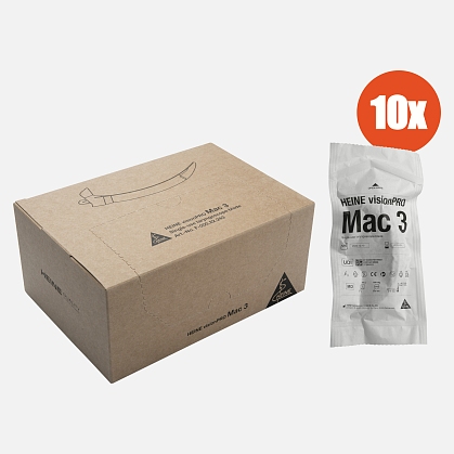 HEINE visionPRO Mac 3 disposable blades, box of 10 pcs.