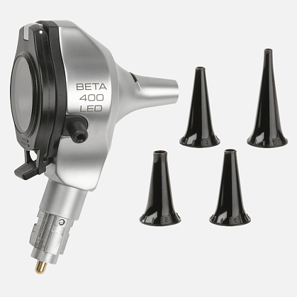 HEINE BETA 400 LED F.O. otoscope head 2.5V, reusable ear specula
