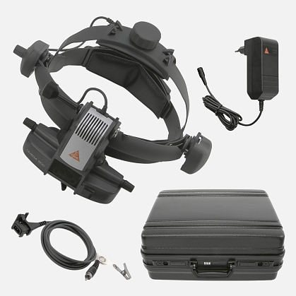 HEINE Omega 500-LED Indirect Ophthalmoscope with Headband, including HC50 Rheostat, Power Adapter, Teaching Mirror and Hard Case