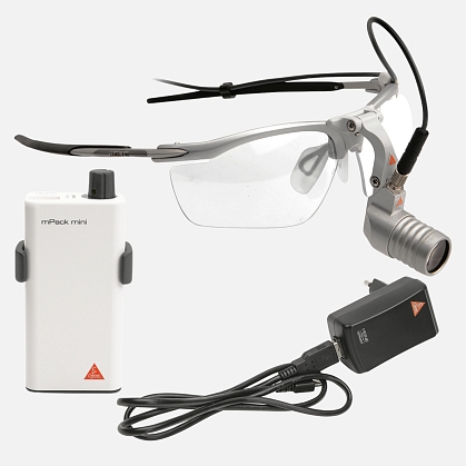 HEINE MicroLight2 headlight on S-FRAME frame