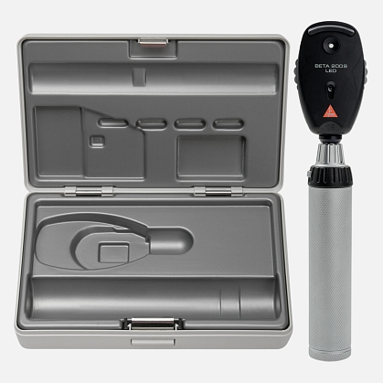 HEINE BETA 200S Direct Ophthalmoscope LED 2.5 V with BETA Battery Handle and Hard Case
