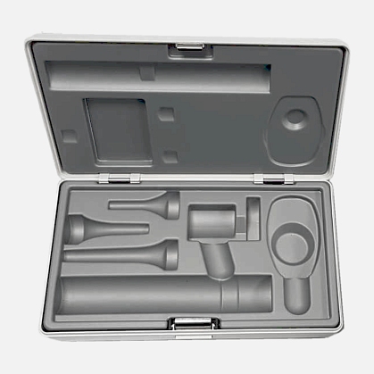 Hard case for HEINE G-112 / G-148 sets for slit illumination head and direct ophthalmoscope