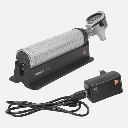 HEINE BETA 200 LED VET F.O. otoscope 3.5V, rechargeable handle BETA4 USB